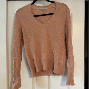 White and warren v neck cashmere sweater